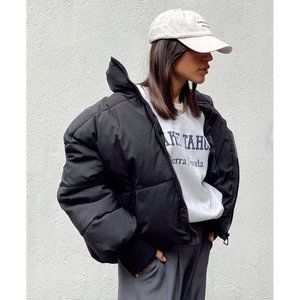 Princess Polly Abe Puffer Jacket Black XS/S